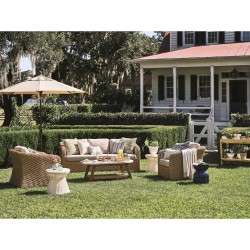 Stonesfield tabouret décoratif en céramique Bleu