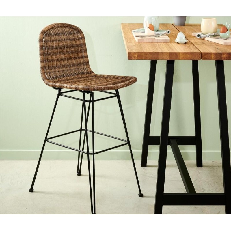 VIENNA Chaise de bar naturel