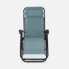 Fauteuil relax pliable multi positions textilène (lot de 2) Émeraude
