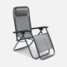 Fauteuil relax pliable multi positions textilène (lot de 2) Gris