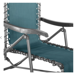 Fauteuil relax de jardin SILOS Bleu canard