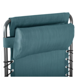 Fauteuil relax de jardin SILOS Bleu canard
