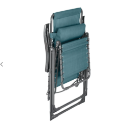 Fauteuil relax de jardin SILOS Bleu canard