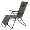 Fauteuil relax de jardin SILOS Anthracite