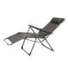 Fauteuil relax de jardin SILOS Anthracite
