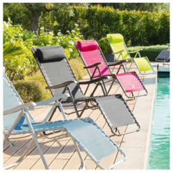 Fauteuil relax de jardin SILOS Anthracite