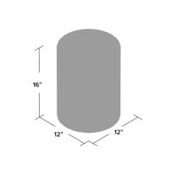 Tabouret décoratif en céramique Morgan Crème