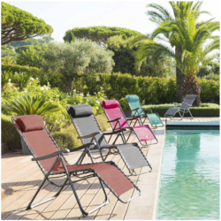 Fauteuil relax de jardin SILOS Émeraude