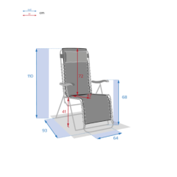 Fauteuil relax de jardin SILOS Émeraude