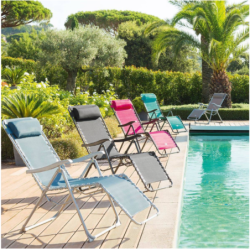 Fauteuil relax de jardin SILOS Galet