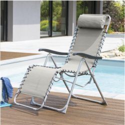 Fauteuil relax de jardin SILOS Galet
