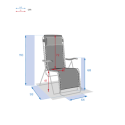 Fauteuil relax de jardin SILOS Galet