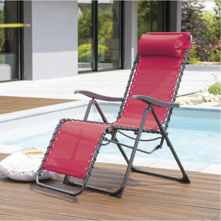 Fauteuil relax de jardin SILOS Grenade
