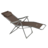 Fauteuil relax de jardin SILOS Taupe