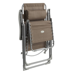 Fauteuil relax de jardin SILOS Taupe