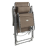 Fauteuil relax de jardin SILOS Taupe