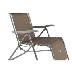 Fauteuil relax de jardin SILOS Taupe