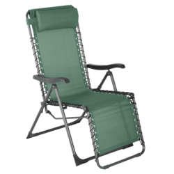 Fauteuil relax de jardin SILOS Vert olive