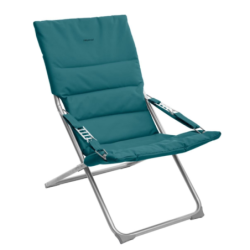 Fauteuil relax de jardin MILOS Bleu canard