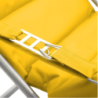 Fauteuil relax de jardin MILOS Jaune moutarde