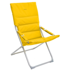 Fauteuil relax de jardin MILOS Jaune moutarde