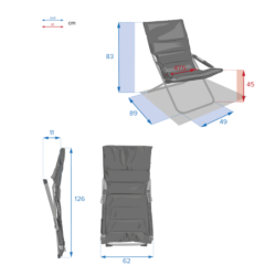Fauteuil relax de jardin MILOS Jaune moutarde
