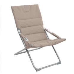 Fauteuil relax de jardin MILOS Taupe
