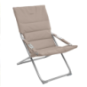 Fauteuil relax de jardin MILOS Taupe