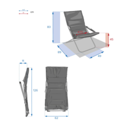 Fauteuil relax de jardin MILOS Vert jade