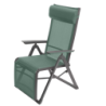 Fauteuil de jardin inclinable DECIMA Vert olive Graphite