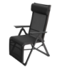 Fauteuil de jardin inclinable DECIMA Anthracite Graphite