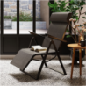 Fauteuil de jardin inclinable DECIMA Anthracite Graphite