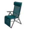 Fauteuil de jardin inclinable DECIMA Bleu canard Graphite