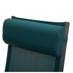 Fauteuil de jardin inclinable DECIMA Bleu canard Graphite