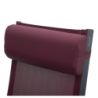 Fauteuil de jardin inclinable DECIMA Bordeaux Graphite