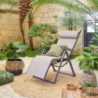 Fauteuil de jardin inclinable DECIMA Noisette Praline