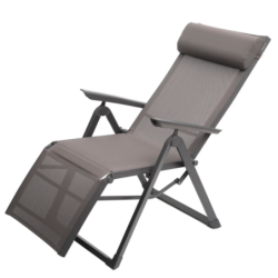 Fauteuil de jardin inclinable DECIMA Noisette Praline