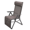 Fauteuil de jardin inclinable DECIMA Noisette Praline