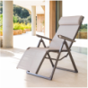 Fauteuil de jardin inclinable DECIMA Noisette Praline