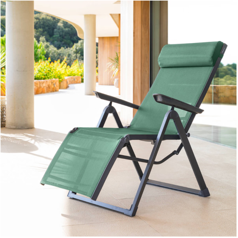 Fauteuil de jardin inclinable DECIMA Vert olive Graphite