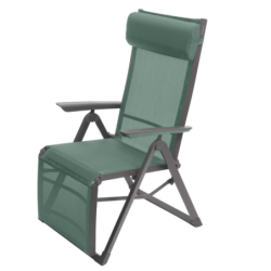Fauteuil de jardin inclinable DECIMA Vert olive Graphite