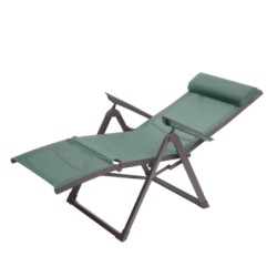 Fauteuil de jardin inclinable DECIMA Vert olive Graphite