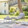 Fauteuil relax de jardin LAMBINIO Blanc