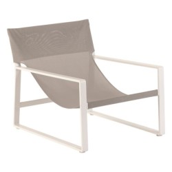 Fauteuil relax de jardin LAMBINIO Blanc