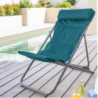 Chilienne de jardin pliante JUBBA Bleu canard Graphite
