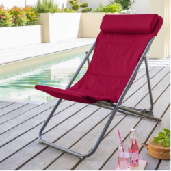 Chilienne de jardin pliante JUBBA Grenade Graphite