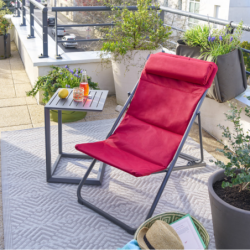 Chilienne de jardin pliante JUBBA Grenade Graphite