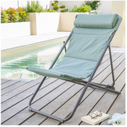 Chilienne de jardin pliante JUBBA Vert jade Graphite