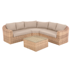 Salon d'angle de jardin MOORÉA Savana 5 places