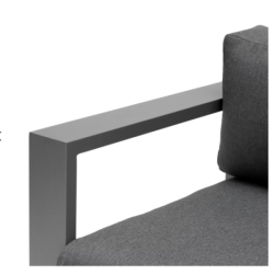 Salon de jardin ALLURE Graphite Gris zebrano